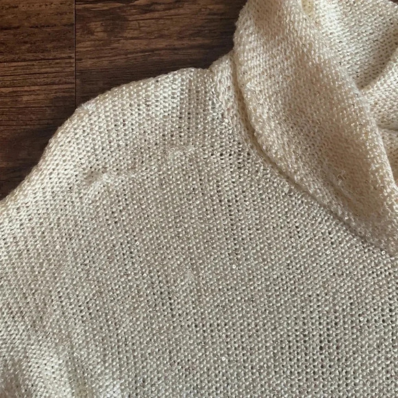Cremieux Sequin Cow Neck Sweater PullOver XS NWT - Picture 6 of 9